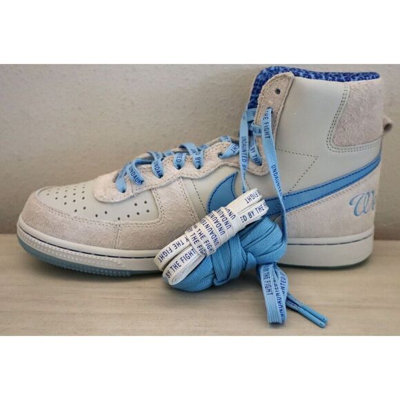 Nike FV2084‑001 Men Sz 10.5 Gray Terminator High Spelman Jaguars Bball Shoes - Picture 6 of 15